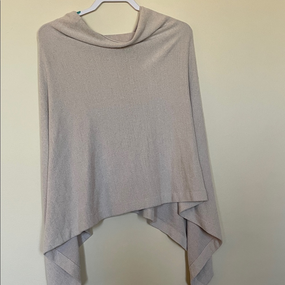 Barefoot Dreams Beige Poncho